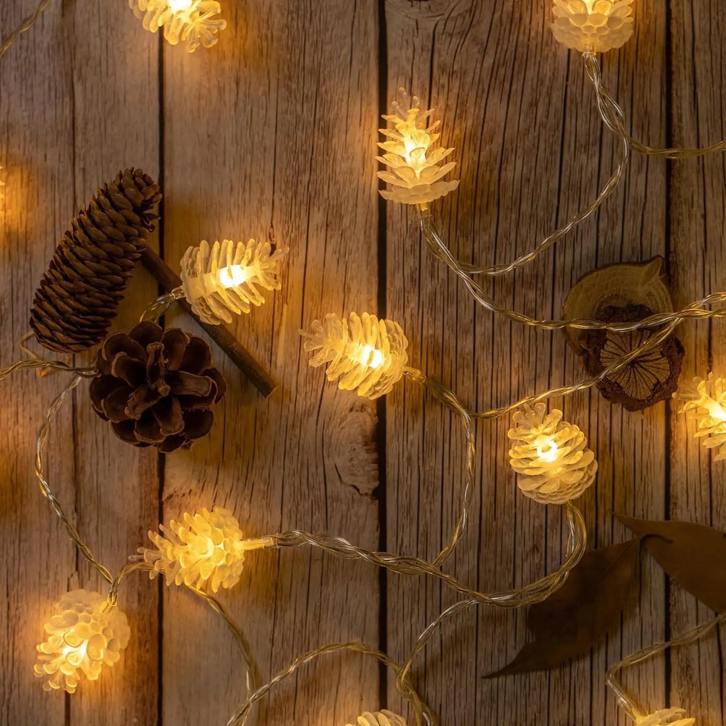 Home Decor LED Warm Pinecone Lamp