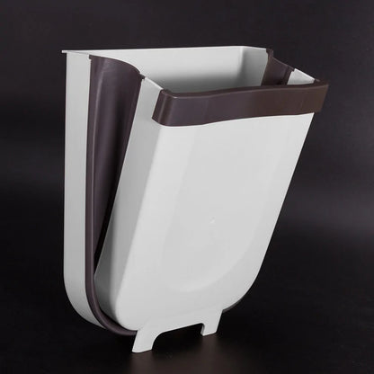 Door Hanging Folding Trash Bin